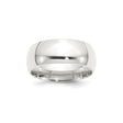 Sterling Silver Comfort Fit wedding band ring