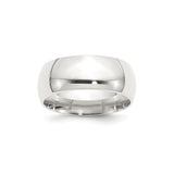Sterling Silver Comfort Fit wedding band ring