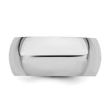 Sterling Silver Comfort Fit wedding band ring detail view