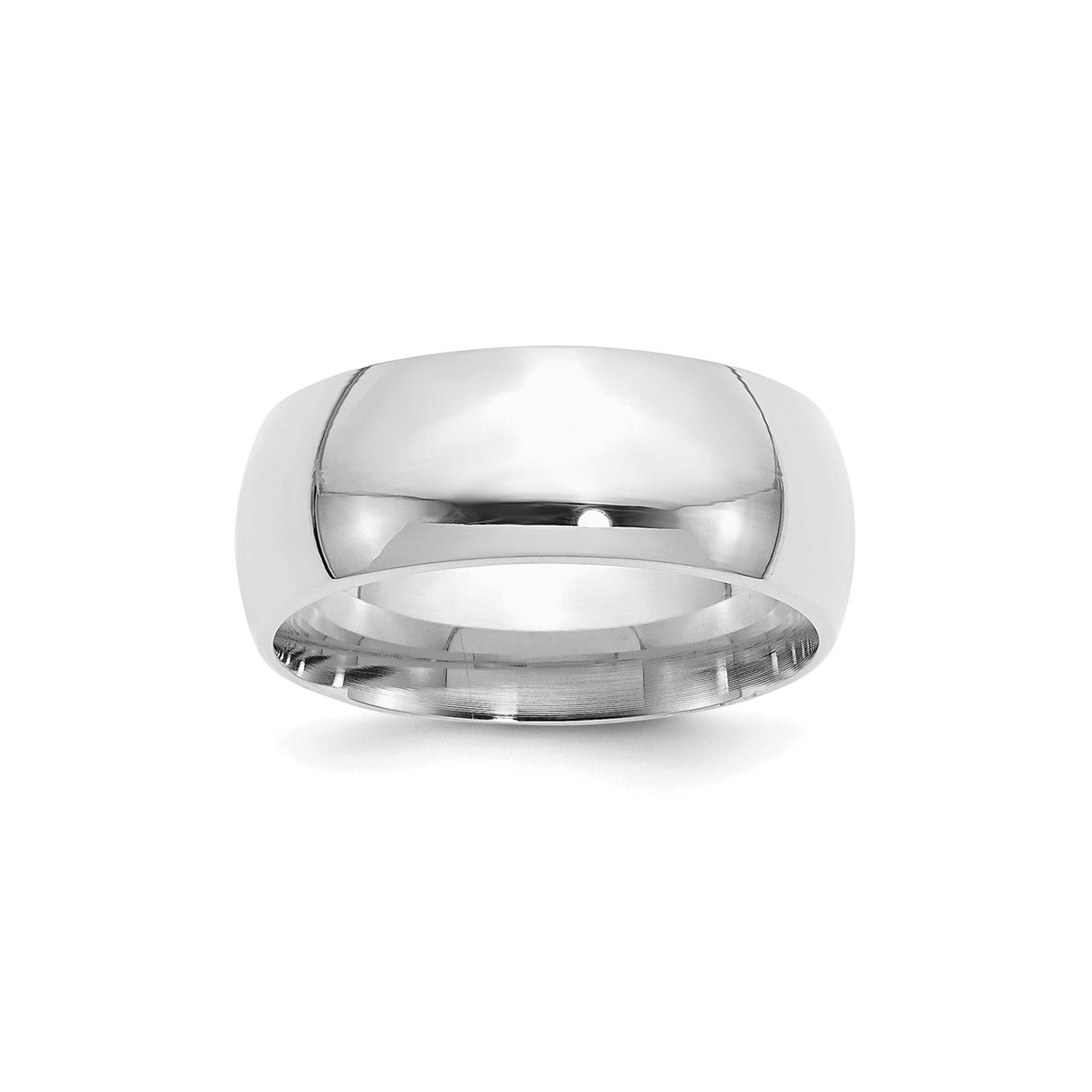 Sterling Silver Comfort Fit wedding band ring