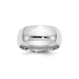 Sterling Silver Comfort Fit wedding band ring