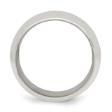 Sterling Silver Comfort Fit wedding band ring alternate angle
