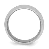 Sterling Silver Comfort Fit wedding band ring alternate angle