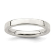 Sterling Silver Flat, Comfort Fit wedding band ring