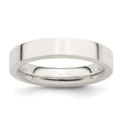Sterling Silver Flat, Comfort Fit wedding band ring