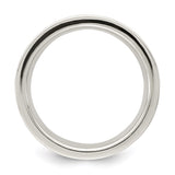 Sterling Silver Flat, Comfort Fit wedding band ring alternate angle