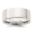 Sterling Silver Flat, Comfort Fit wedding band ring