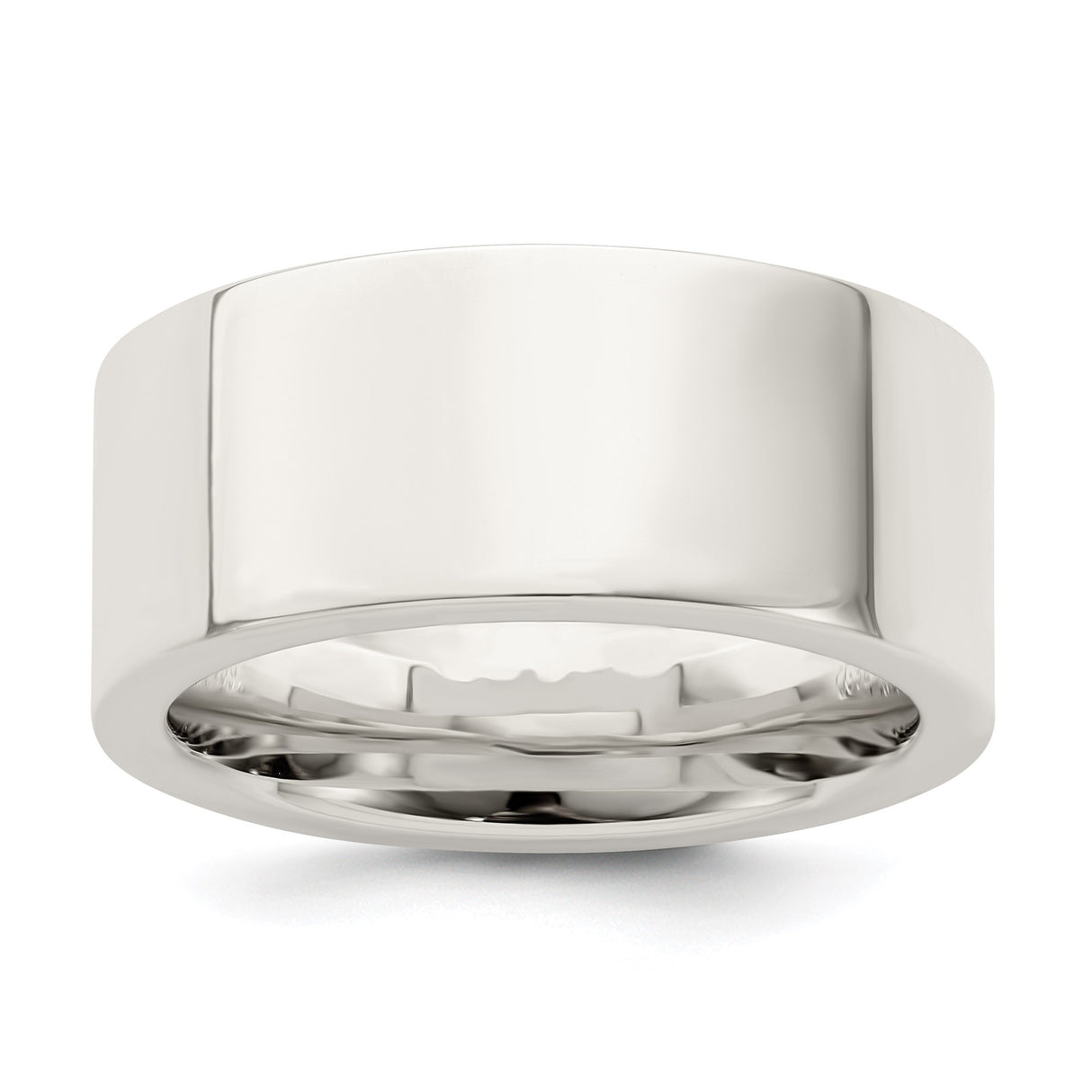 Sterling Silver Flat, Comfort Fit wedding band ring