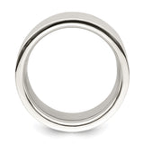 Sterling Silver Flat, Comfort Fit wedding band ring alternate angle