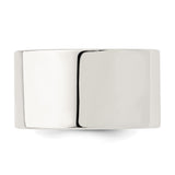 Sterling Silver Flat, Comfort Fit wedding band ring detail view