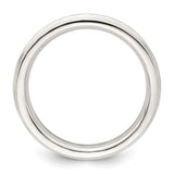 Sterling Silver Milgrain, Comfort Fit wedding band ring alternate angle