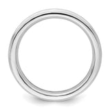 Sterling Silver Milgrain, Comfort Fit wedding band ring detail view