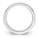 Sterling Silver Milgrain, Comfort Fit wedding band ring alternate angle