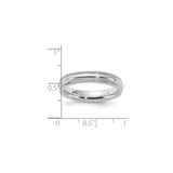 Sterling Silver Milgrain, Comfort Fit wedding band ring shown for scale