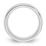 Sterling Silver Milgrain, Comfort Fit wedding band ring alternate angle