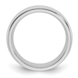 Sterling Silver Milgrain, Comfort Fit wedding band ring alternate angle