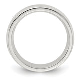 Sterling Silver Milgrain, Comfort Fit wedding band ring alternate angle