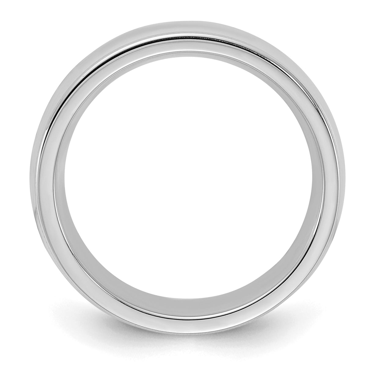 Sterling Silver Milgrain, Comfort Fit wedding band ring detail view