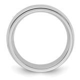 Sterling Silver Milgrain, Comfort Fit wedding band ring detail view
