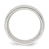 Sterling Silver Milgrain, Comfort Fit wedding band ring alternate angle