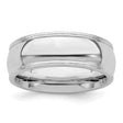 Sterling Silver Milgrain, Comfort Fit wedding band ring