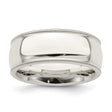 Sterling Silver Milgrain, Comfort Fit wedding band ring
