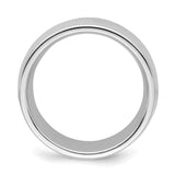 Sterling Silver Milgrain, Comfort Fit wedding band ring alternate angle