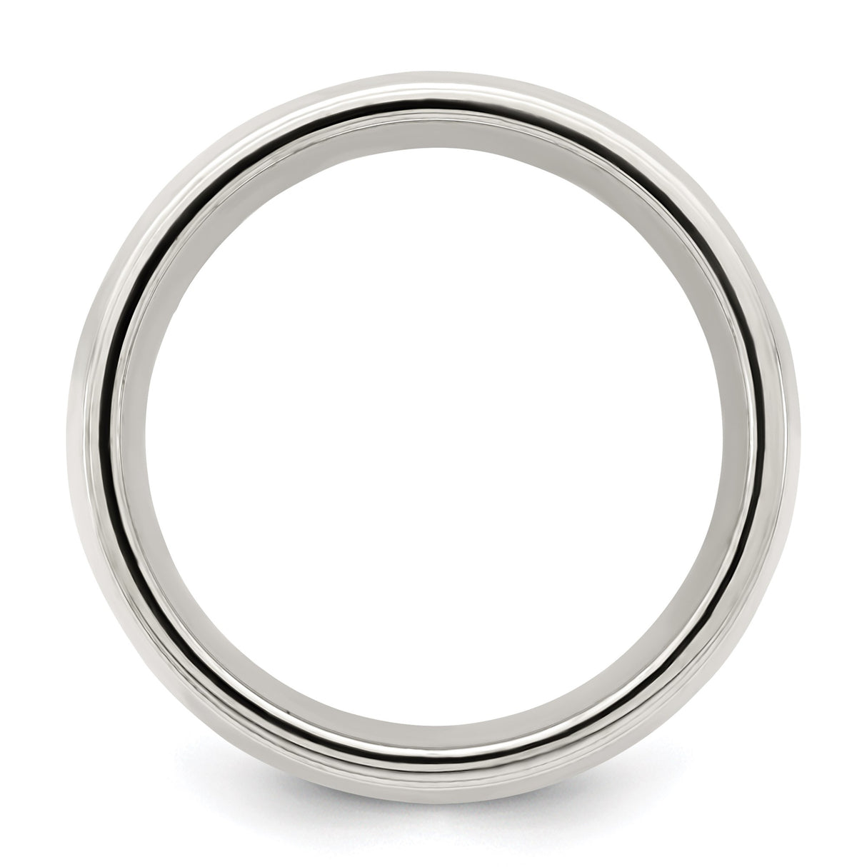 Sterling Silver Milgrain, Comfort Fit wedding band ring alternate angle