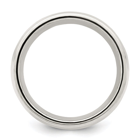 Sterling Silver Milgrain, Comfort Fit wedding band ring alternate angle
