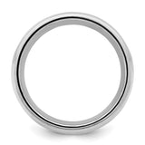 Sterling Silver Milgrain, Comfort Fit wedding band ring alternate angle