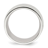 Sterling Silver Milgrain, Comfort Fit wedding band ring alternate angle