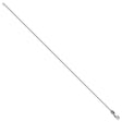 925 White Gold 1.25 mm Polished Chain Anklet, Solid