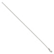 925 White Gold 1.5 mm Polished Chain Anklet, Solid
