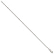 925 White Gold 1.95 mm Polished Chain Anklet, Solid