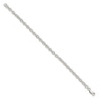 925 White Gold 4.5 mm Polished Chain Bracelet, Solid