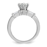 Sterling Silver wedding band ring alternate angle