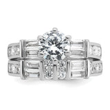 Sterling Silver wedding band ring detail view