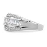 Sterling Silver wedding band ring detail view