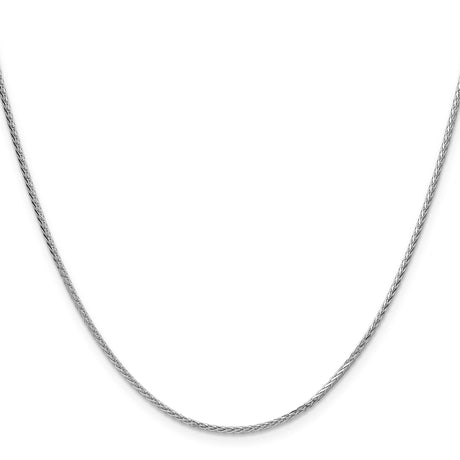 925 White Gold 1.45 mm Polished Chain Necklace