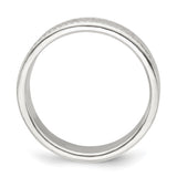 Sterling Silver Milgrain, Flat wedding band ring alternate angle
