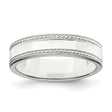 Sterling Silver Milgrain, Flat wedding band ring