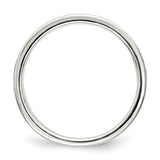 Sterling Silver Milgrain, Flat wedding band ring alternate angle