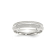 Sterling Silver Milgrain, Comfort Fit wedding band ring