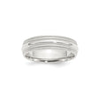 Sterling Silver Milgrain, Comfort Fit wedding band ring