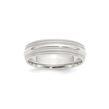 Sterling Silver Milgrain, Comfort Fit wedding band ring