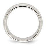 Sterling Silver Milgrain, Comfort Fit wedding band ring alternate angle