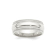 Sterling Silver Milgrain, Comfort Fit wedding band ring