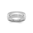 Sterling Silver Milgrain, Comfort Fit wedding band ring