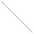 925 White Gold 2.5 mm Rope Chain Bracelet, Polished