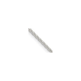925 White Gold 1.5 mm Polished Chain Necklace, Solid alternate angle